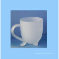 frosted glass coffee mug